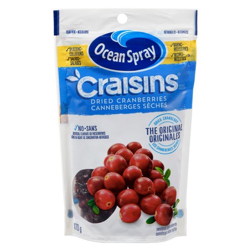 Ocean Spray Craisins Dried Cranberries Sweetened 170 g