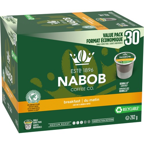 Nabob Breakfast Blend Coffee Keurig K-Cup Pods 292 g 30 Pods