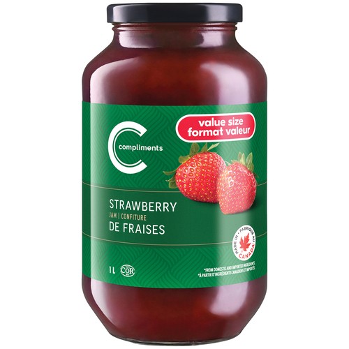 Compliments Jam Strawberry Value Size 1 L