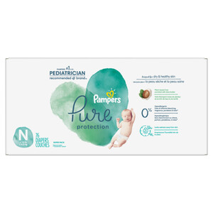Pampers Pure Protection Diapers Newborn Size N 76 Count - Voilà