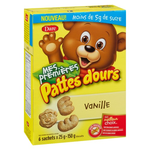 Dare My First Bear Paws Cookies Vanilla 150 g