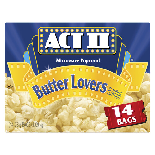 Act II Popcorn Butter Lovers 1.092 kg