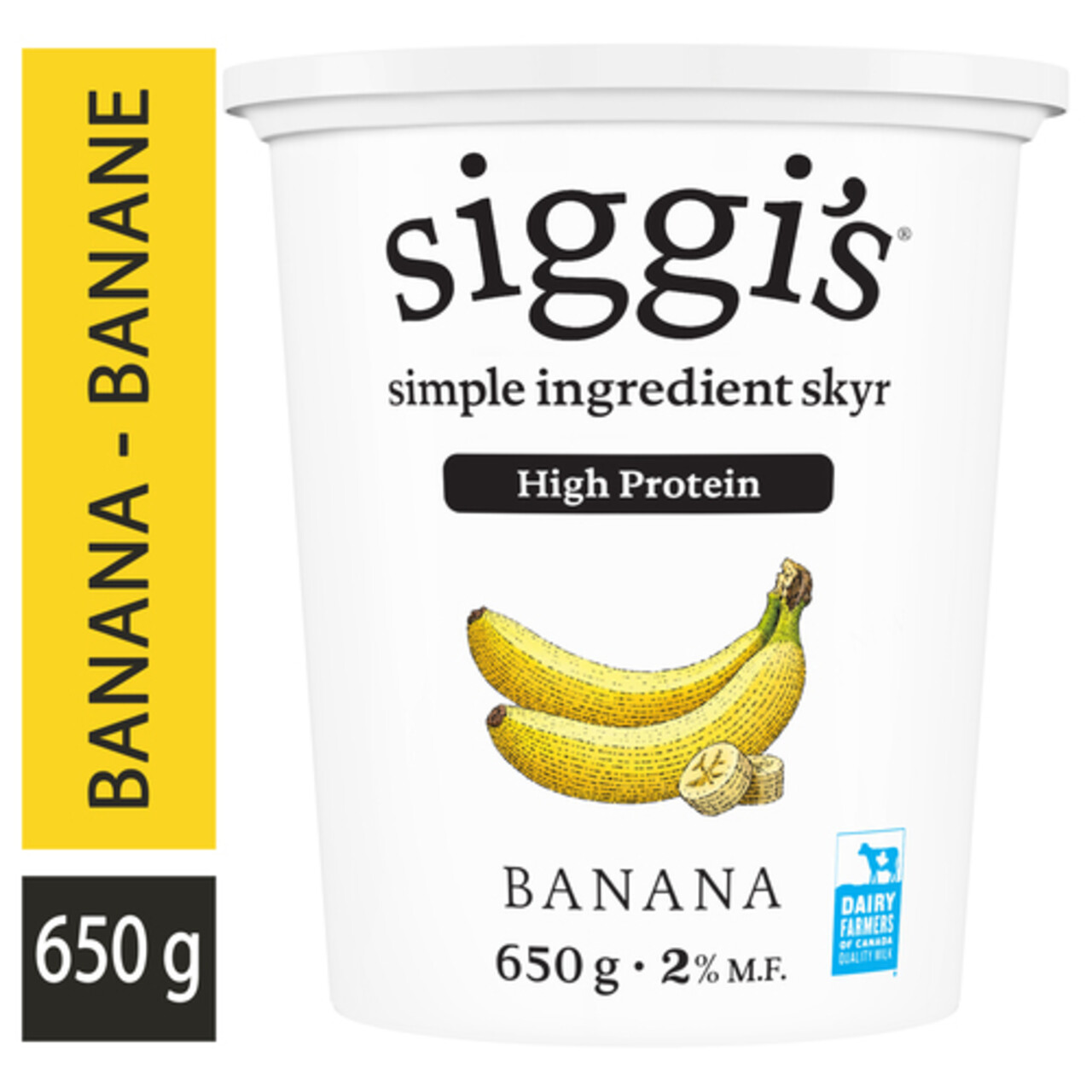 Siggi's Skyr 2 Yogurt Banana 650 g Voilà Online Groceries & Offers