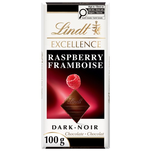 Lindt Excellence Dark Chocolate Bar Raspberry 100 g