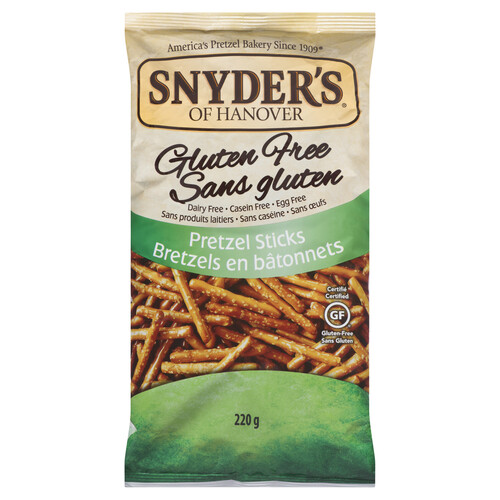 Snyder's Of Hanover Gluten-Free Pretzel Sticks 220 g