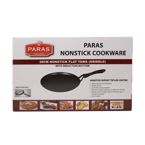 Paras Cookware Non Stick Flat Tawa Griddle With Induction Bottom 28 cm