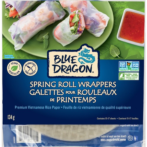 Blue Dragon Spring Roll Wrappers 134 g