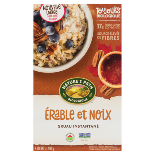 Nature's Path Organic Hot Oatmeal Maple Nut 400 g