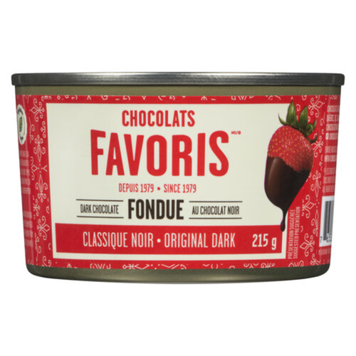 Chocolats Favoris Classic Original Dark Chocolate Fondue 215 g