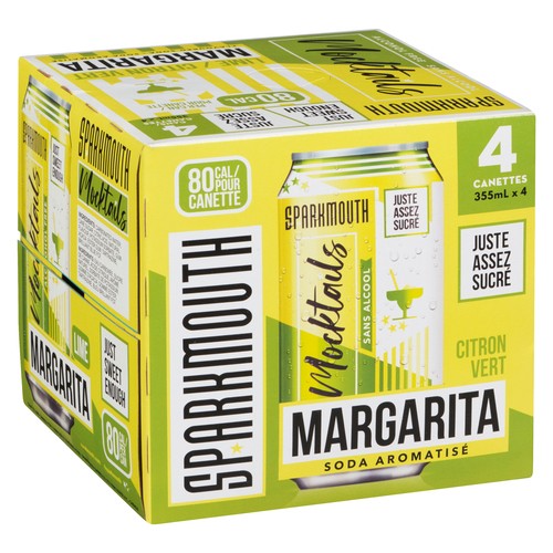 Sparkmouth Mocktail Lime Margarita 4 x 355 ml (cans)