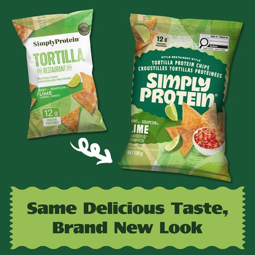 SimplyProtein Tortilla Protein Chips Hint Of Lime 130 g