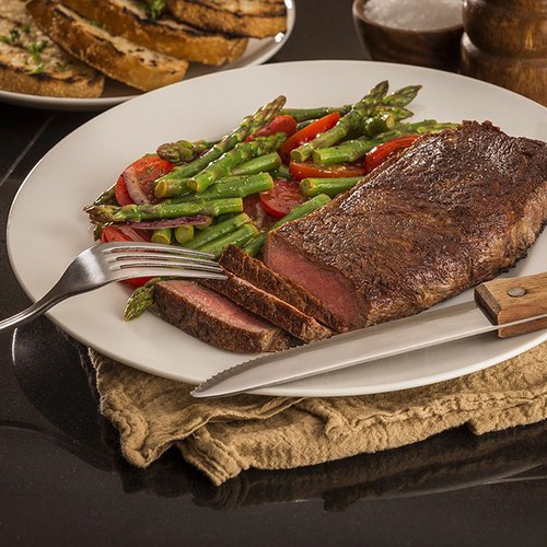 Ready-to-Cook Sterling Silver Beef Steak Whisky BBQ