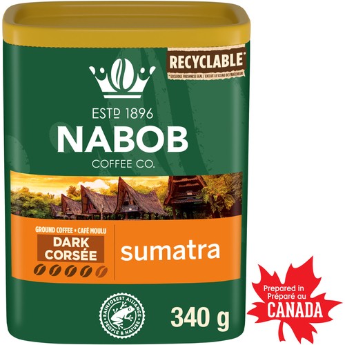 Nabob Ground Coffee Sumatra Blend Dark Roast 340 g