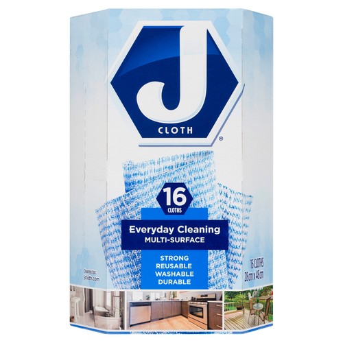 J Cloth Blue Disposable Cloth Family Pack 16 Cloths