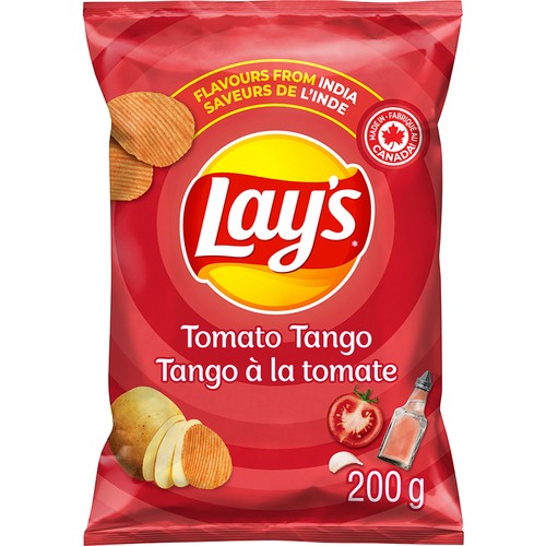 Lay's Potato Chips Tomato Tango Ridged Flavoured 200 g