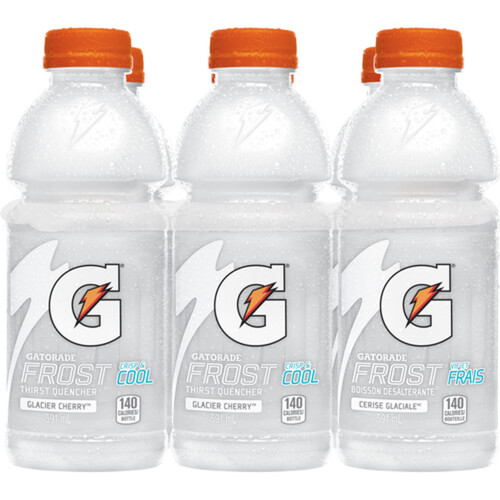 Gatorade Sports Drink Glacier Cherry 6 x 591 ml (bottles)