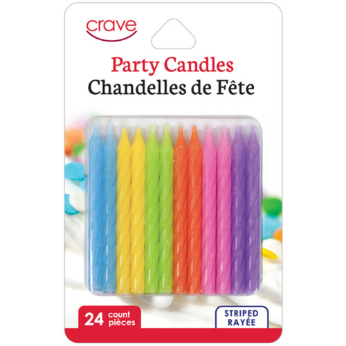Crave Striped Candles Pack