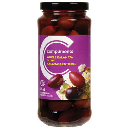 Compliments Kalamata Whole Olives 375 g