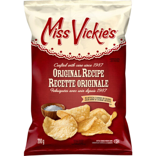 Miss Vickie's Kettle Cooked Potato Chips Original Recipe 200 g