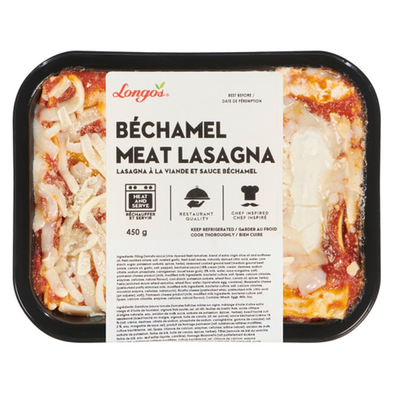 Longo's Meat Lasagna With Bechamel Sauce 450 g - Voilà Online Groceries ...