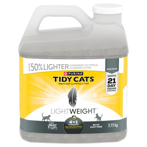 Tidy Cats Cat Litter Light Weight 4-in-1 Strength Multi-Cat 2.72 kg