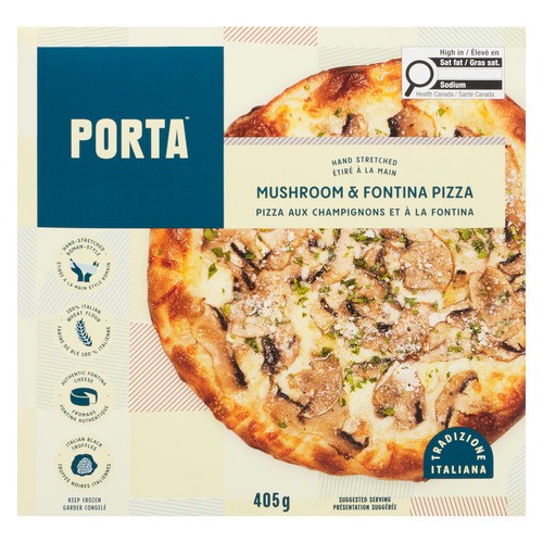 Porta Frozen Pizza Mushroom & Fontina 405 g