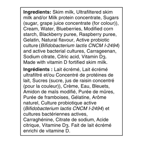 Activia 2.2% Probiotics Yogurt Berries 650 g