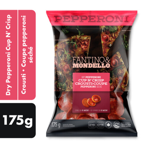 Fantino & Mondello Deli Sliced Dry Pepperoni Cup N’ Crisp 175 g