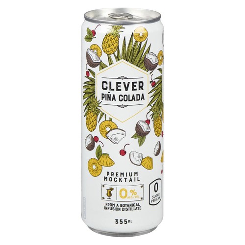 Clever Zero Sugar Mocktails Pina Colada 355 ml (can)