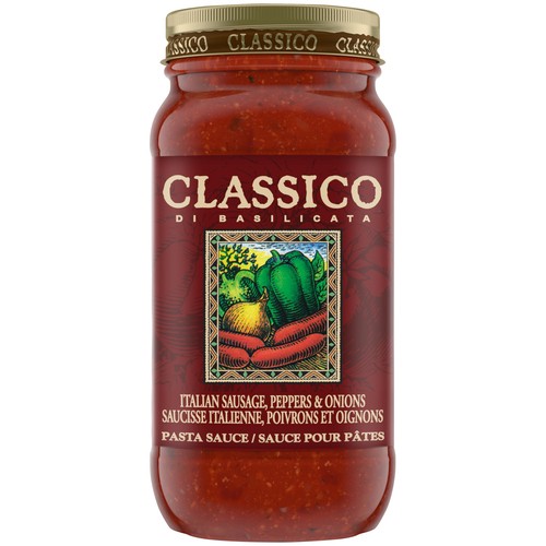 Classico Pasta Sauce Italian Sausage Peppers & Onions 650 ml