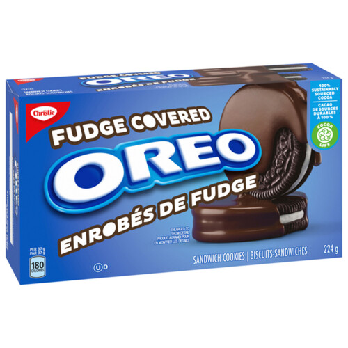 Christie Oreo Cookies Fudge Covered 224 g