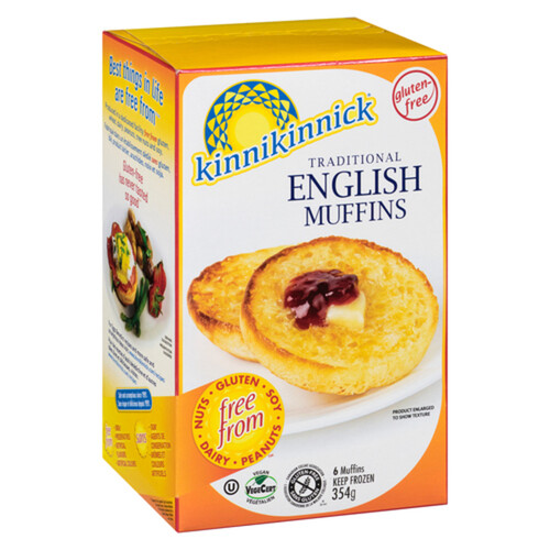 Kinnikinnick Foods Frozen English Muffins Traditional 354 g Voilà
