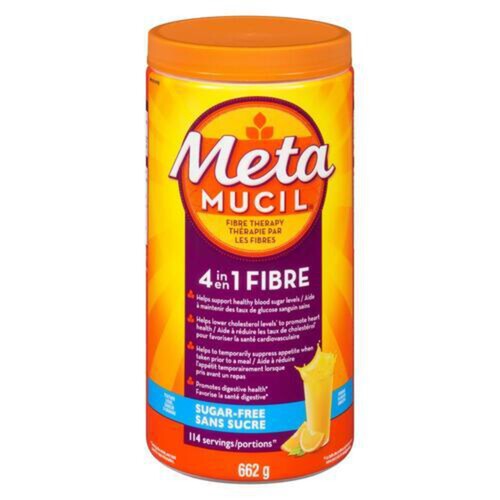 Metamucil Sugar-Free Fibre Supplement Orange 662 g