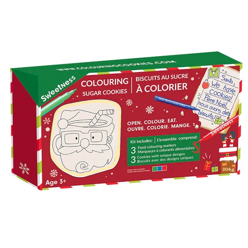 Sweetness Colouring Sugar Cookies Santa 204 g