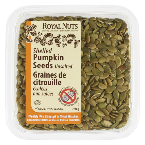 Royal Nuts Unsalted Dry Roasted Shelled Pumpkin Seeds 250 g