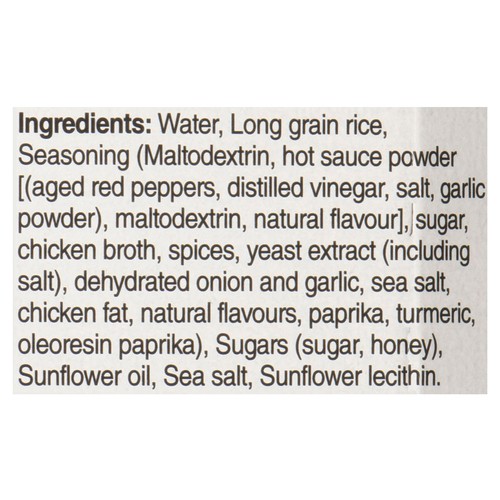 Minute Rice Cooked Rice Cups Hot Honey Chicken Flavour Medium 2 x 125 g