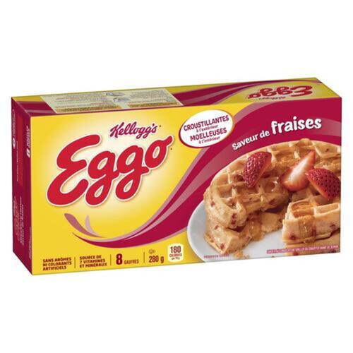 Kellogg's Eggo Frozen Waffles Strawberry 280 g