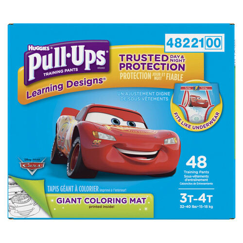 Huggies Pull-Ups Training Pants For Boys Learning Designs 3T-4T Big Pack 48  Count - Voilà Online Groceries & Offers