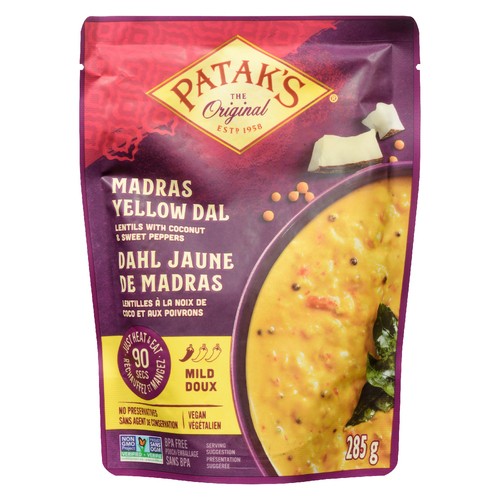 Patak's Vegan Madras Yellow Dal Mild 285 g