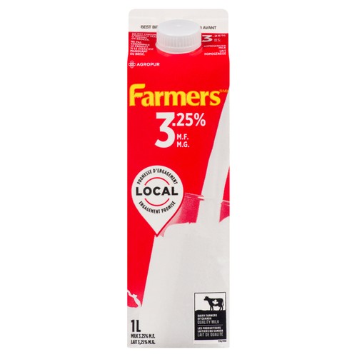 Farmers 3.25% Milk Partly Skimmed 1 L