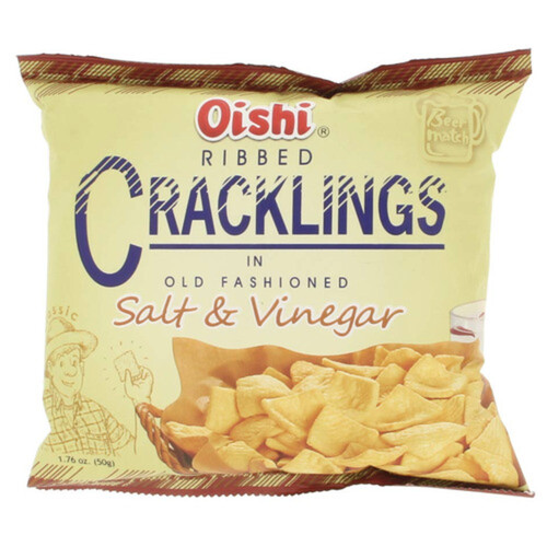 Oishi Cracklings Crackers Salt & Vinegar 50 g