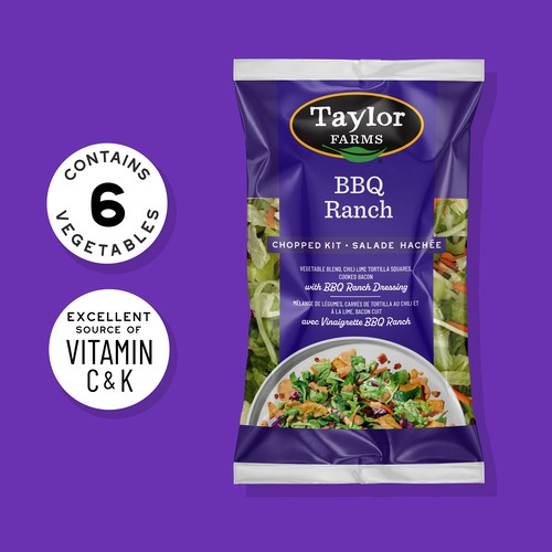 Taylor Farms Chopped Salad Kit BBQ Ranch 377 g