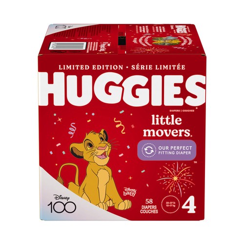 Huggies Littler Movers Diapers Size 4 58 Count
