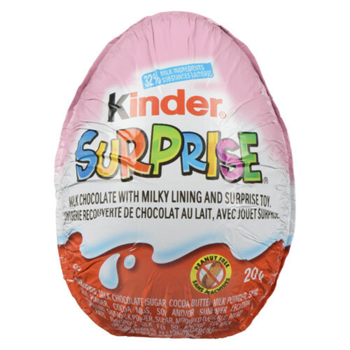 Kinder Surprise Pink Single Egg Milk Chocolate With Milky Lining 20 g