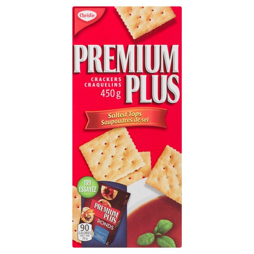 Christie Premium Plus Crackers Salted Tops 450 g