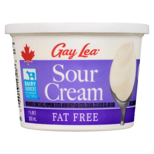 Gay Lea Fat-Free 1% Sour Cream 500 ml
