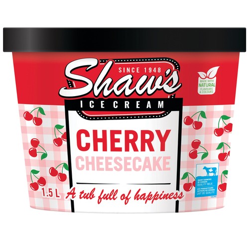 Shaw's Ice Cream Cherry Cheesecake 1.5 L