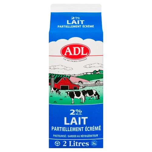 ADL Milk 2% Partly Skimmed 2 L
