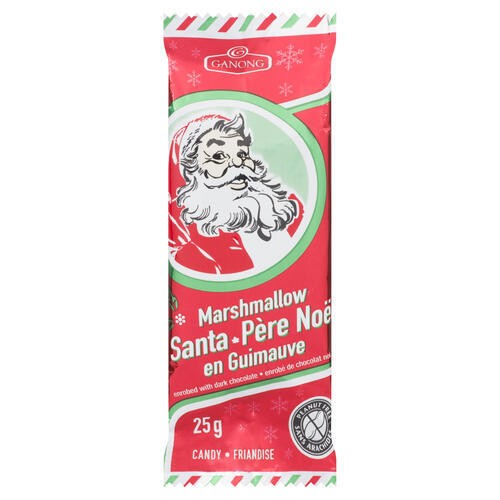 Ganong Dark Chocolate Santa Marshmallow 25 g