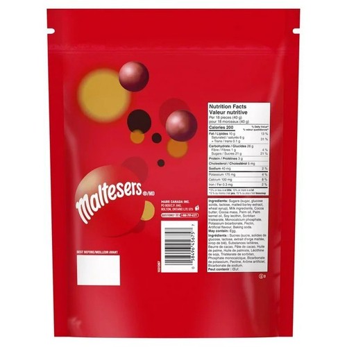 Maltesers Candy Bites Sharing Bag Milk Chocolate 650 g